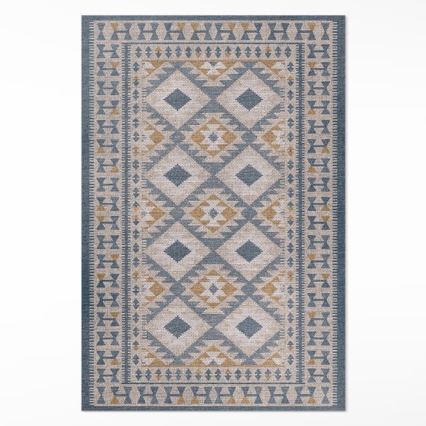 Dywan winylowy Retro design dekoracyjny imitacja tkaniny