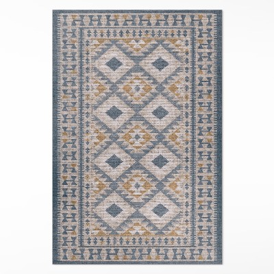 Dywan winylowy Retro design dekoracyjny imitacja tkaniny