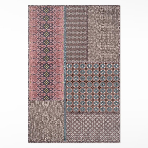 Dywan winylowy Aztecki deseń imitacja wzorzystej tkaniny