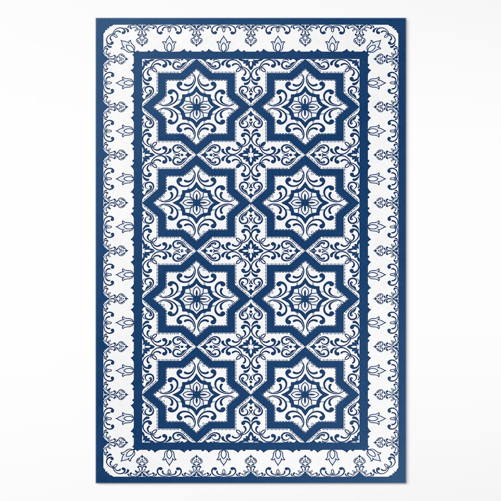 Dywan winylowy Portugalski styl zdobione kafelki