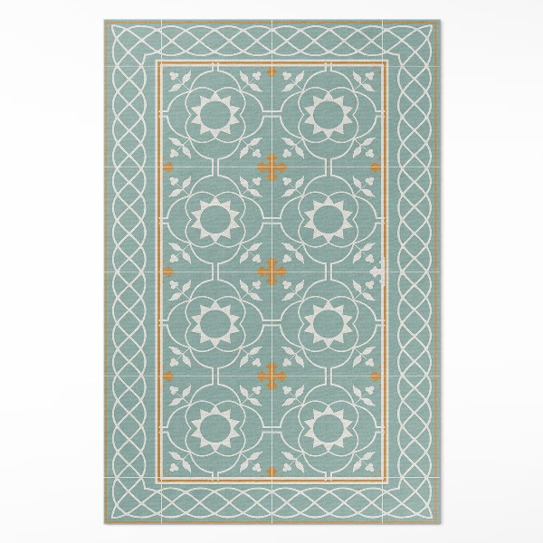 Dywan winylowy Vintage symetria dekoracyjne płytki