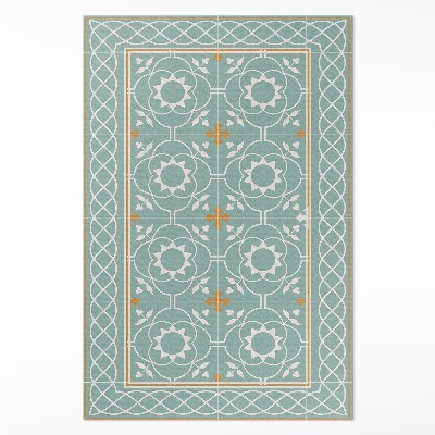 Dywan winylowy Vintage symetria dekoracyjne płytki