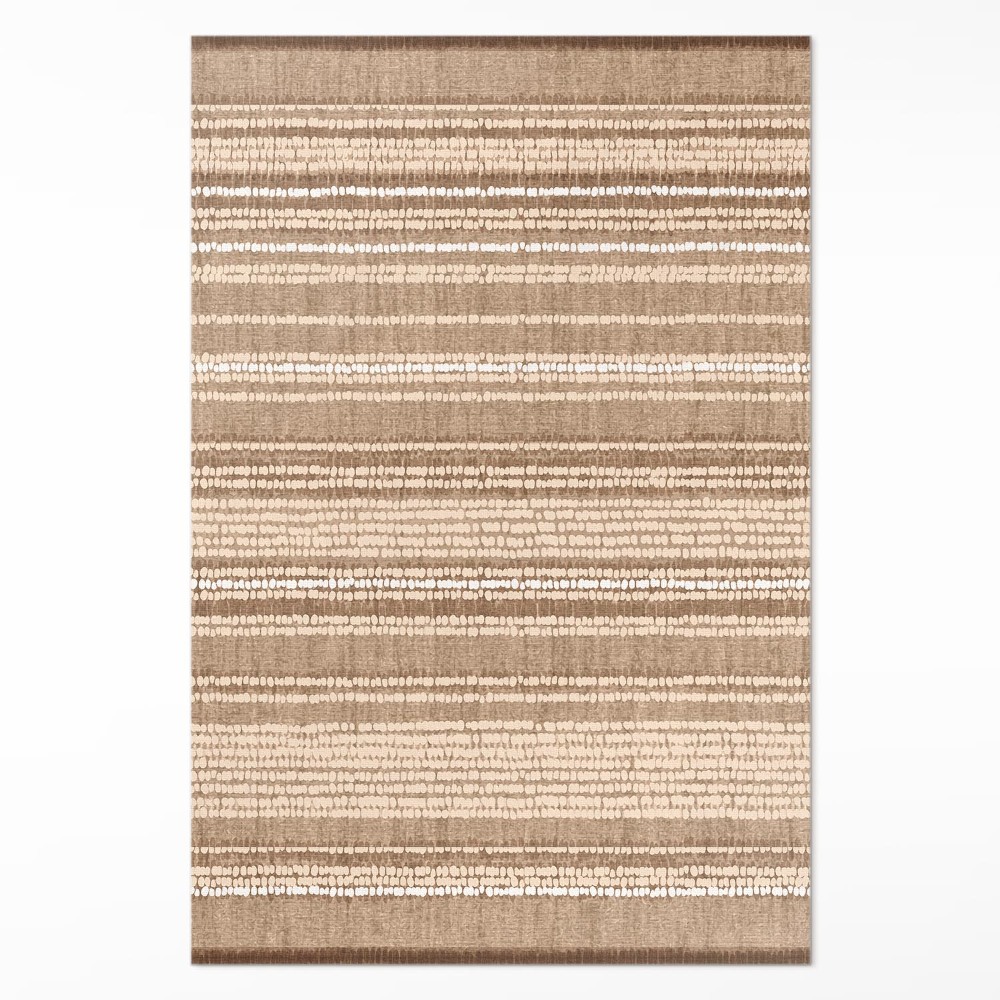 Dywan winylowy Wzór brązowa tkanina styl boho vintage