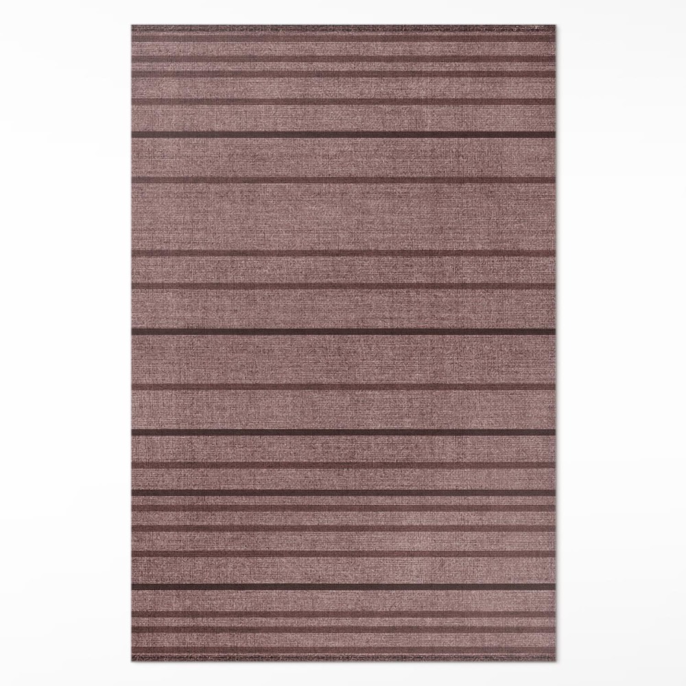 Dywan winylowy Brązowe pasy styl boho vintage