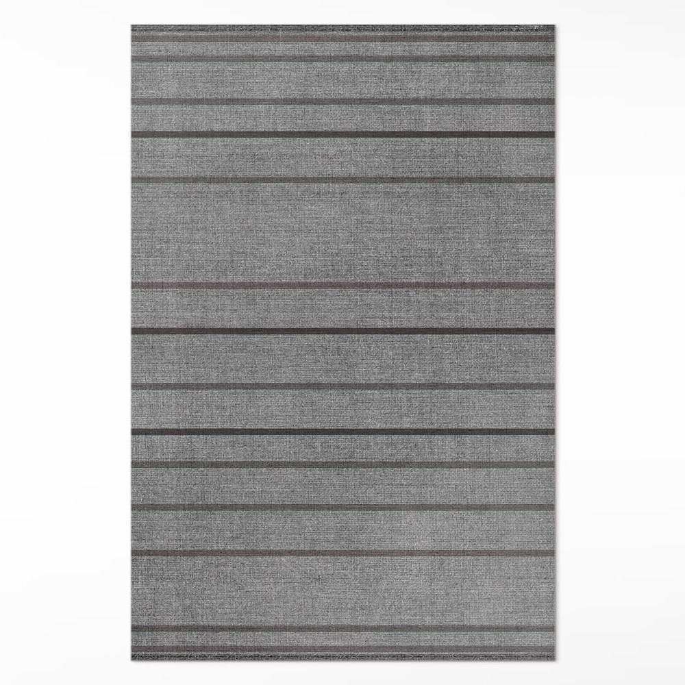 Dywan winylowy Szare pasy styl boho vintage