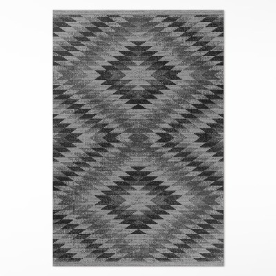 Dywan winylowy Ciemne równoległoboki imitacja tkaniny