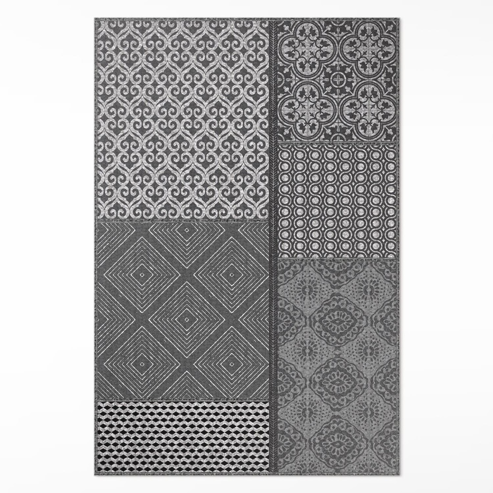 Dywan winylowy Mix różnych wzorów imitacja tkaniny