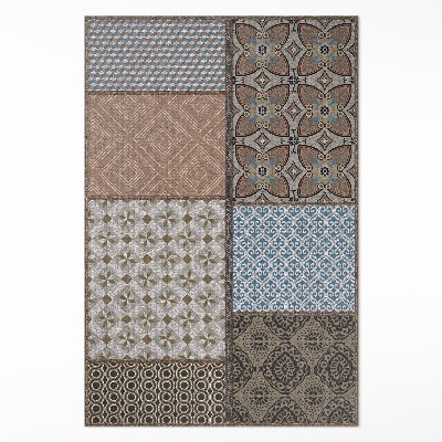 Dywan winylowy Miks wzorów imitacja tkaniny