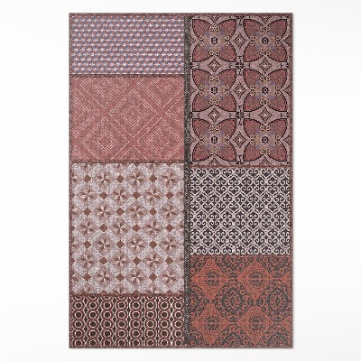 Dywan winylowy Mieszanka stylów imitacja tkaniny