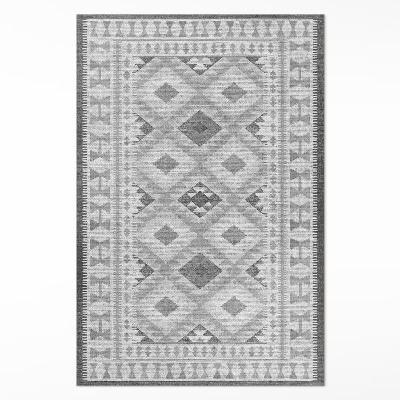 Dywan winylowy Szare romby imitacja tkaniny