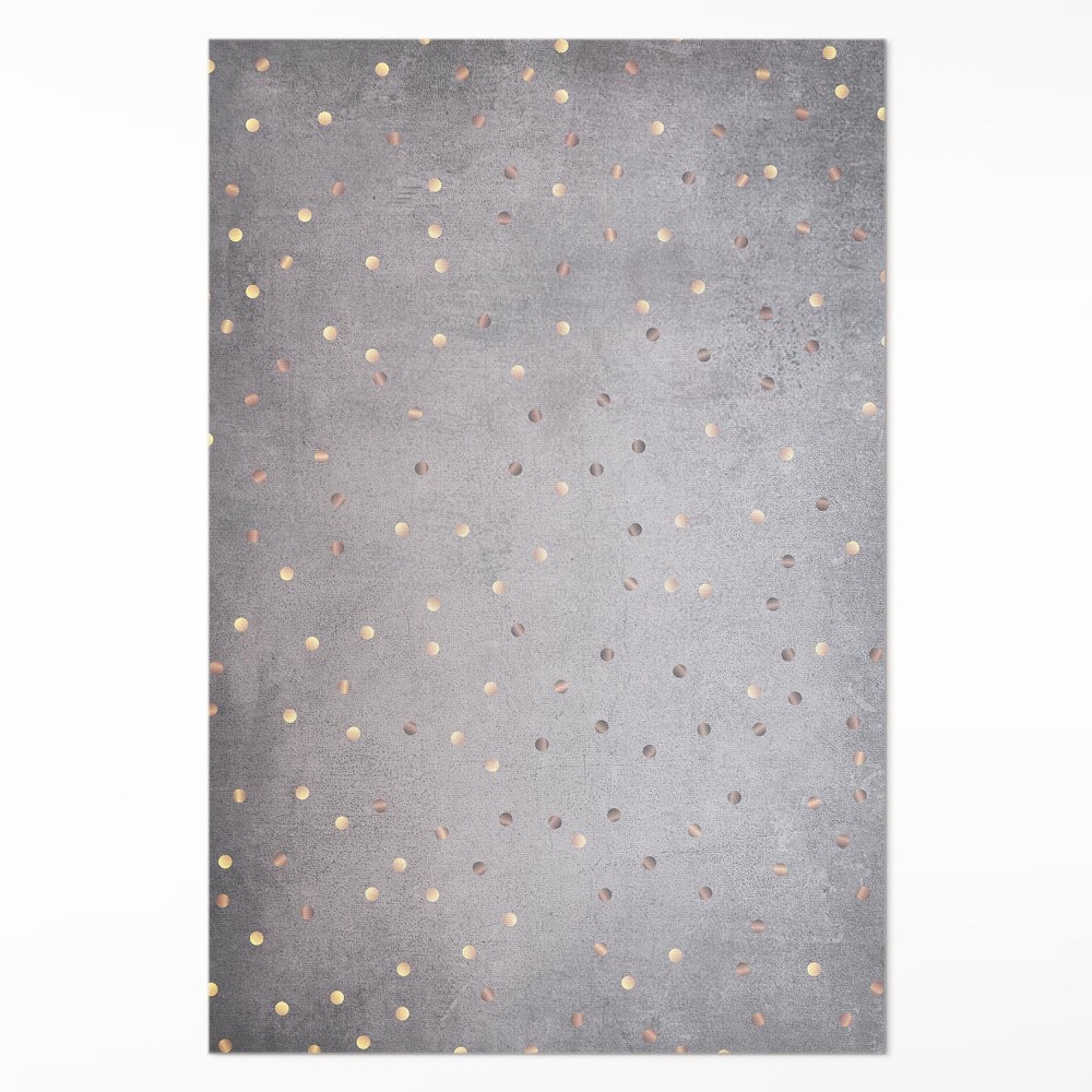 Dywan winylowy Jasne i ciemne kropki na szarej teksturze