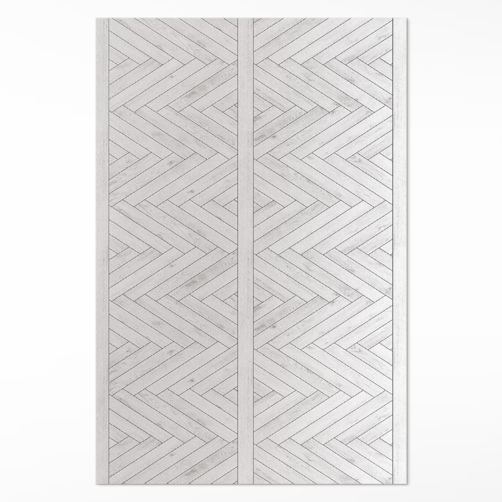 Dywan winylowy Deski w jodełkę jasny parkiet