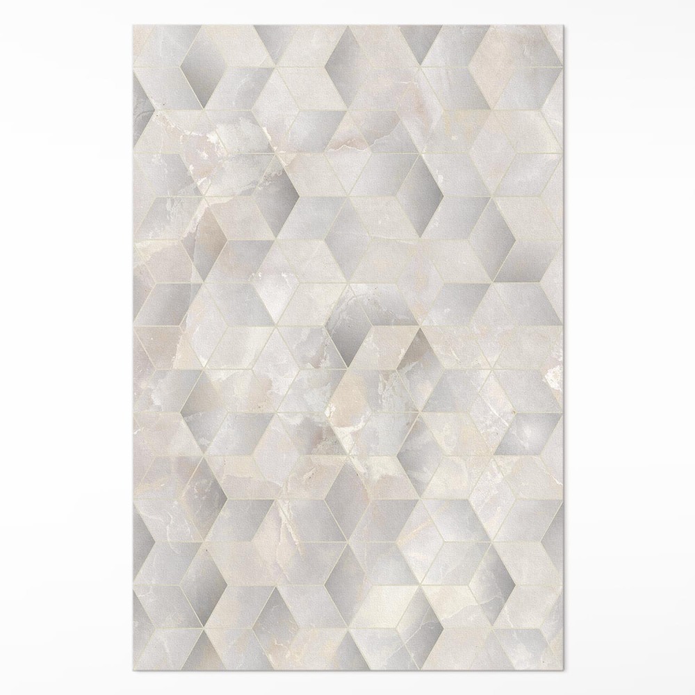 Dywan winylowy Sześciany 3D nowoczesny wzór geometryczny