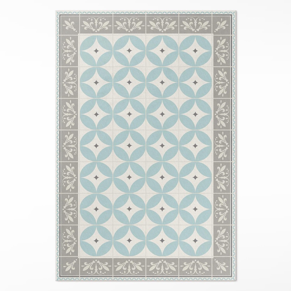 Dywan winylowy Kafelki i koła pastelowa modna mozaika