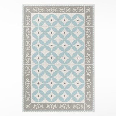 Dywan winylowy Kafelki i koła pastelowa modna mozaika