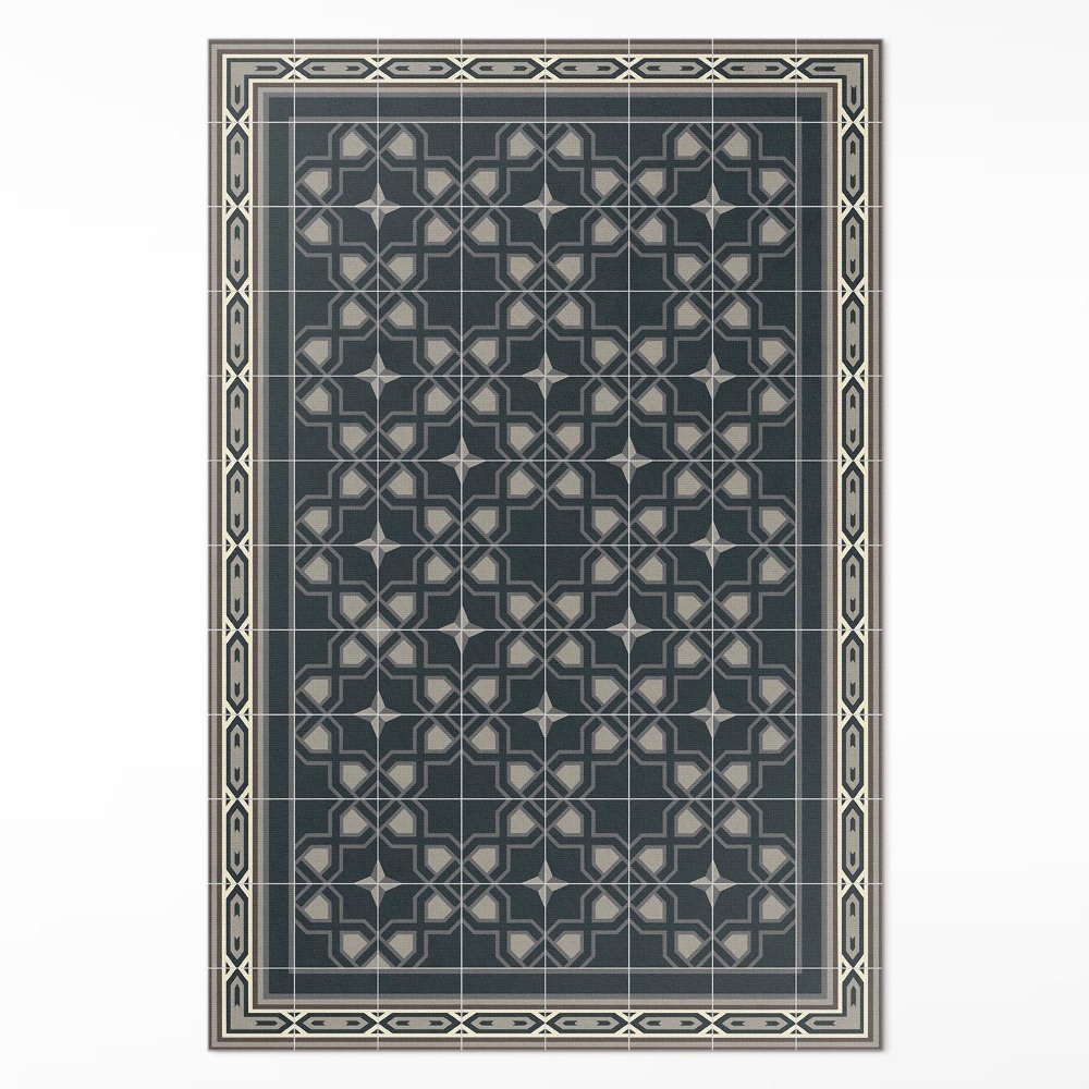 Dywan winylowy Gwiazdy geometryczne stara mozaika