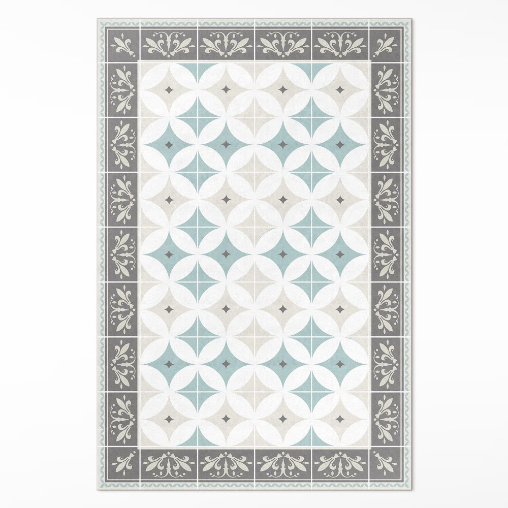 Dywan winylowy Skandynawskie koła pastelowa mozaika