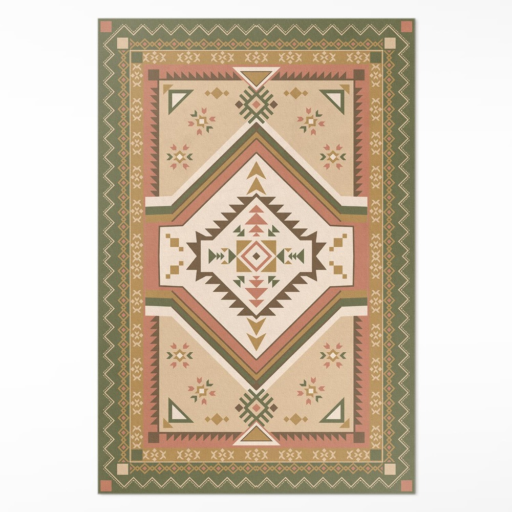 Dywan winylowy Hiszpańska geometria ornamentalny wzór