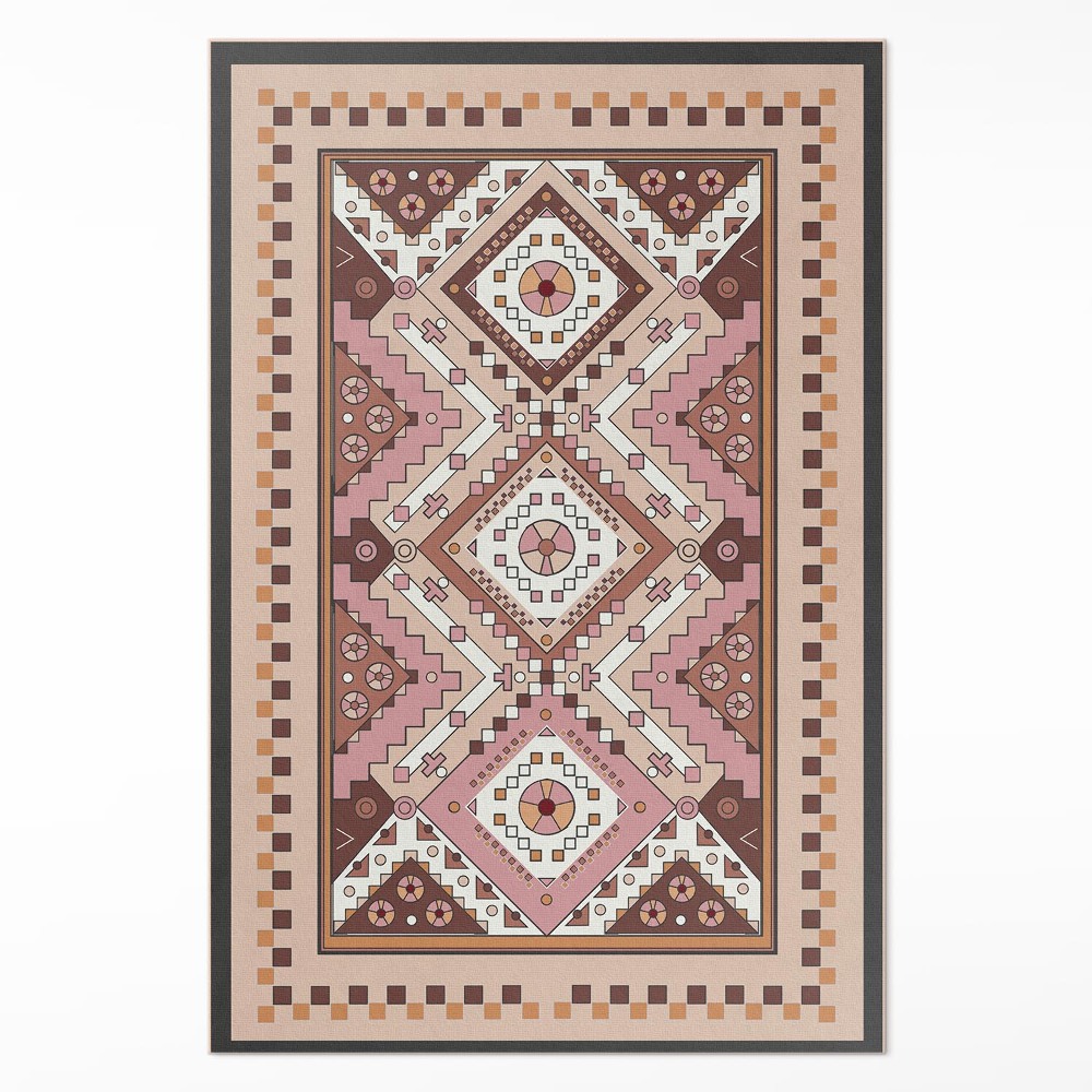 Dywan winylowy Marokański design geometryczne ornament
