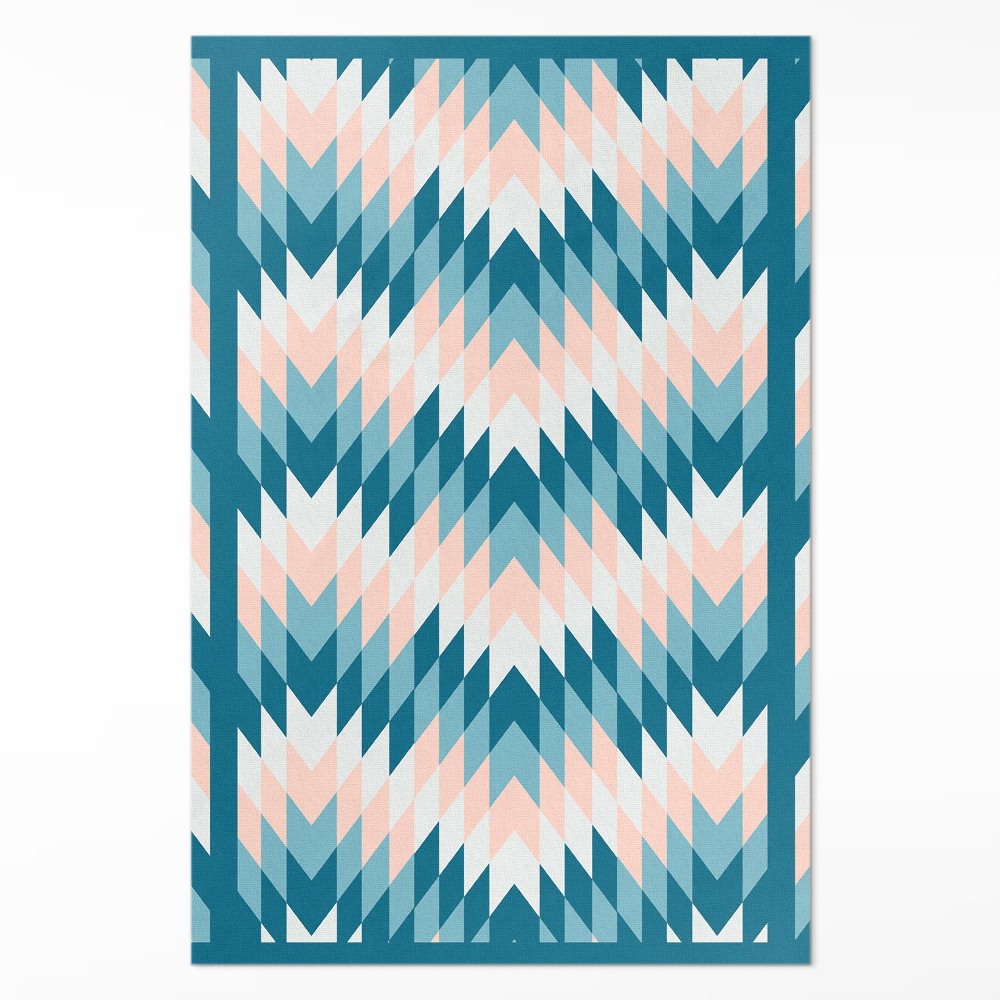 Dywan winylowy Geometryczna jodełka nowoczesny design