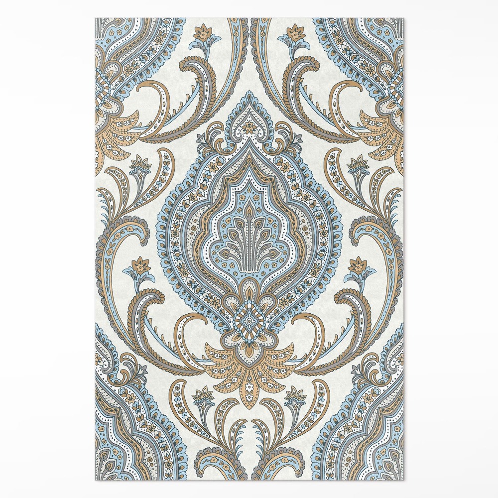 Dywan winylowy Orientalne kwiaty ozdobny motyw roślinny