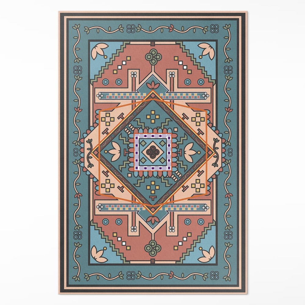 Dywan winylowy Arabska geometria dekoracyjny wzór