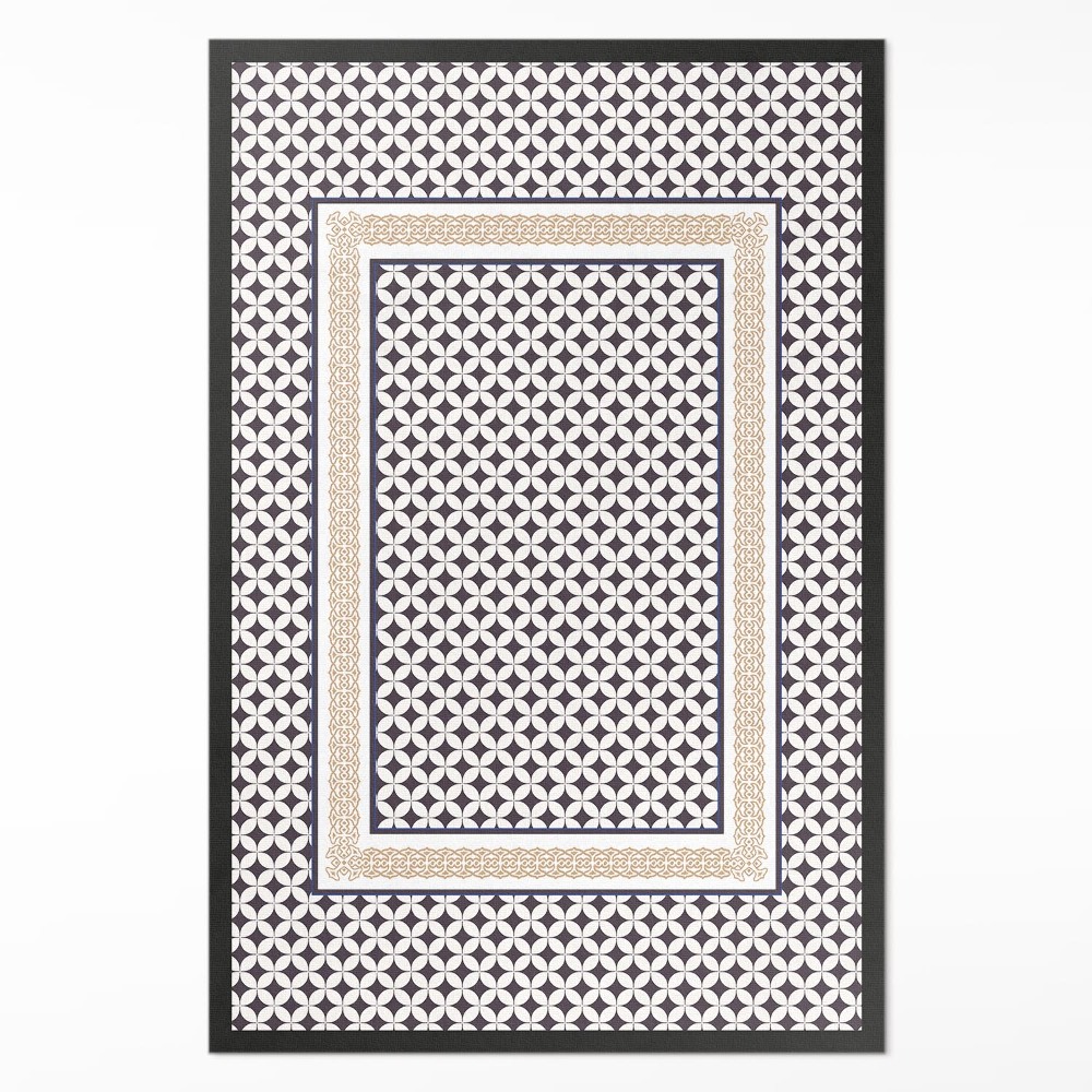 Dywan winylowy Geometryczny warkocz elegancka mozaika