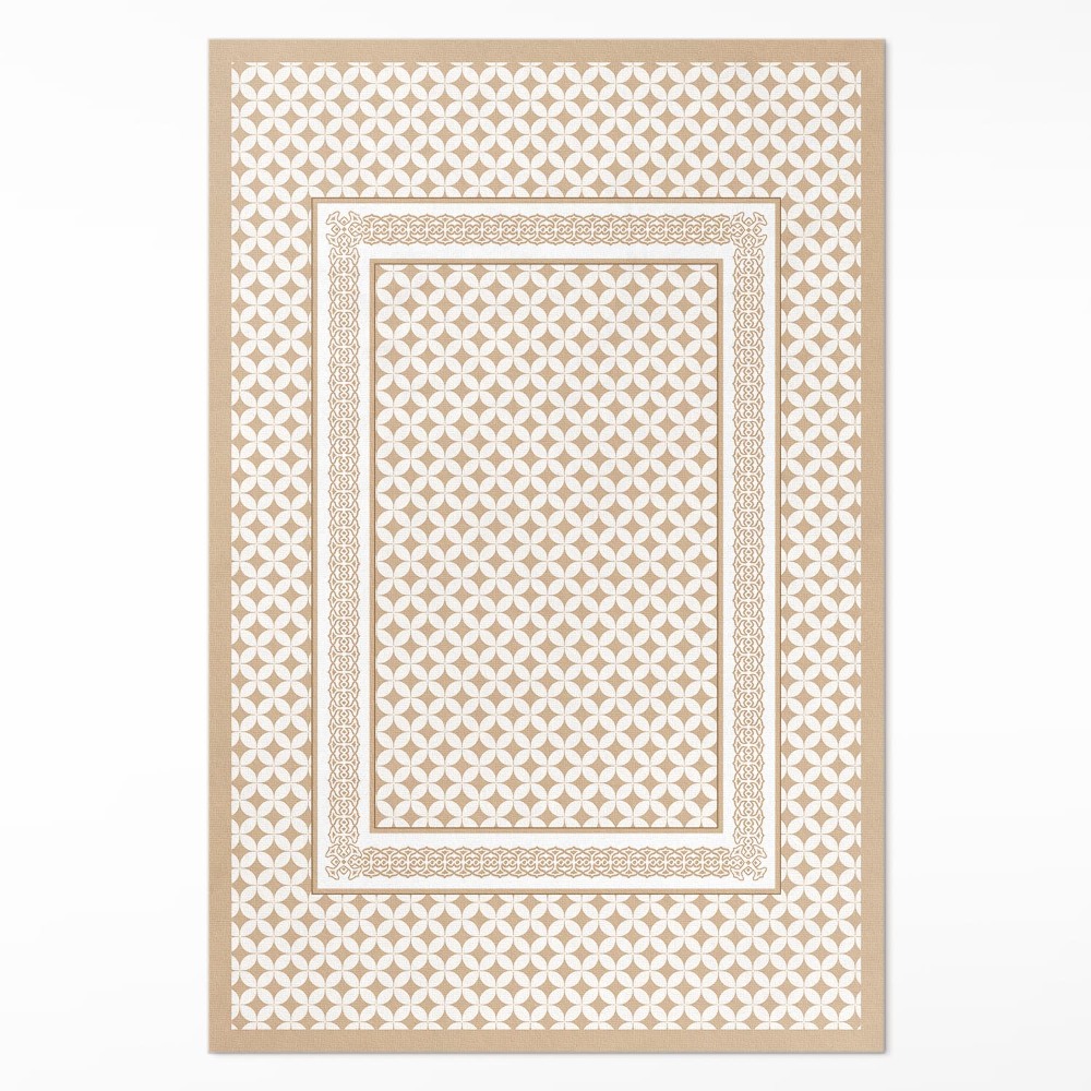 Dywan winylowy Geometryczny warkocz mozaika glamour