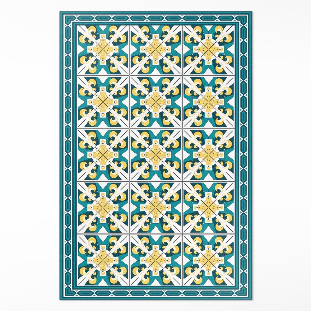 Dywan winylowy Geometryczne romby kolorowe kafelki