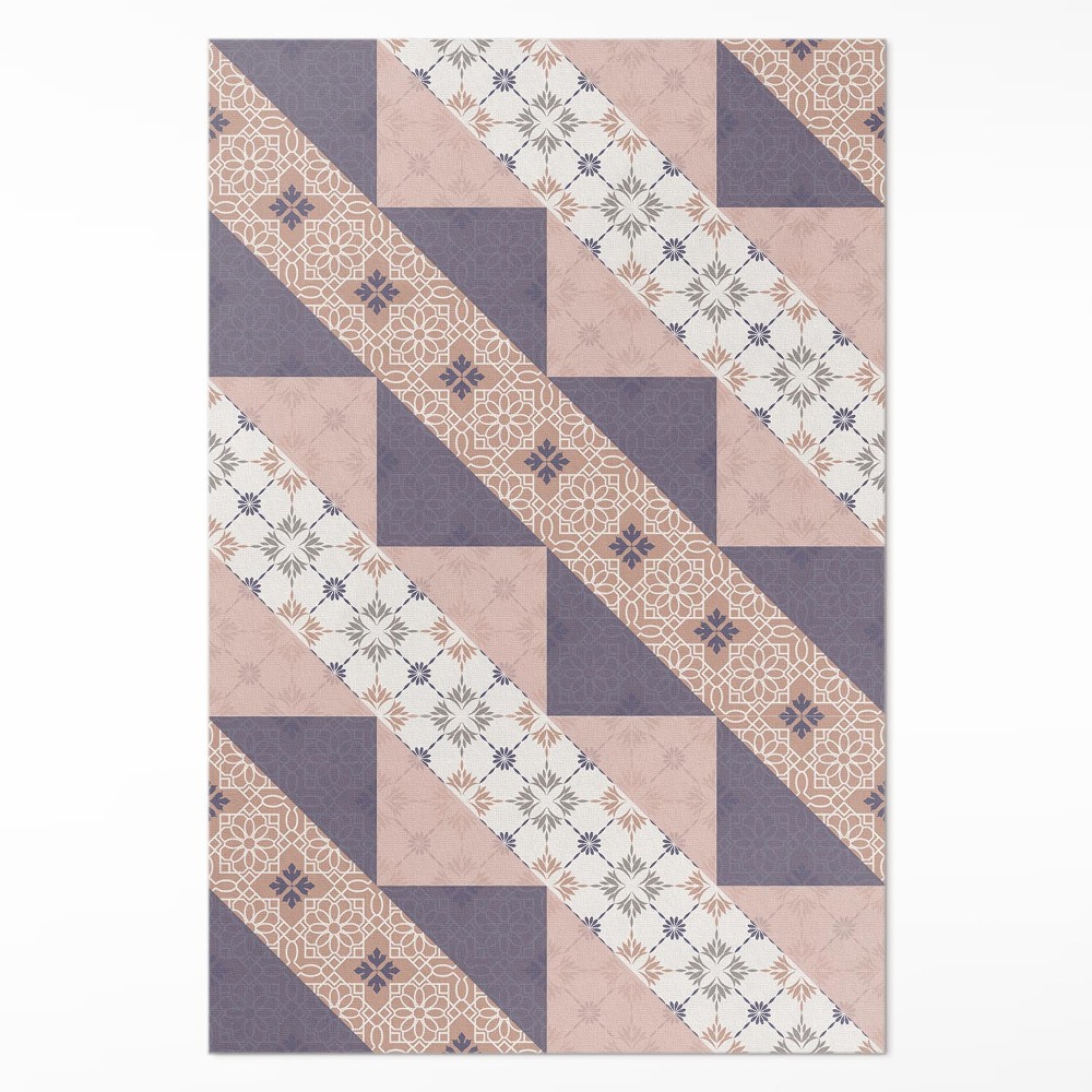 Dywan winylowy Modernistyczne paski pastelowe ozdobne