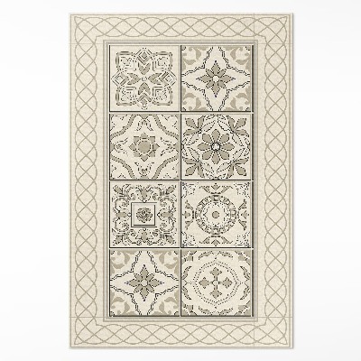 Dywan winylowy Hiszpański warkocz piękne kafelki