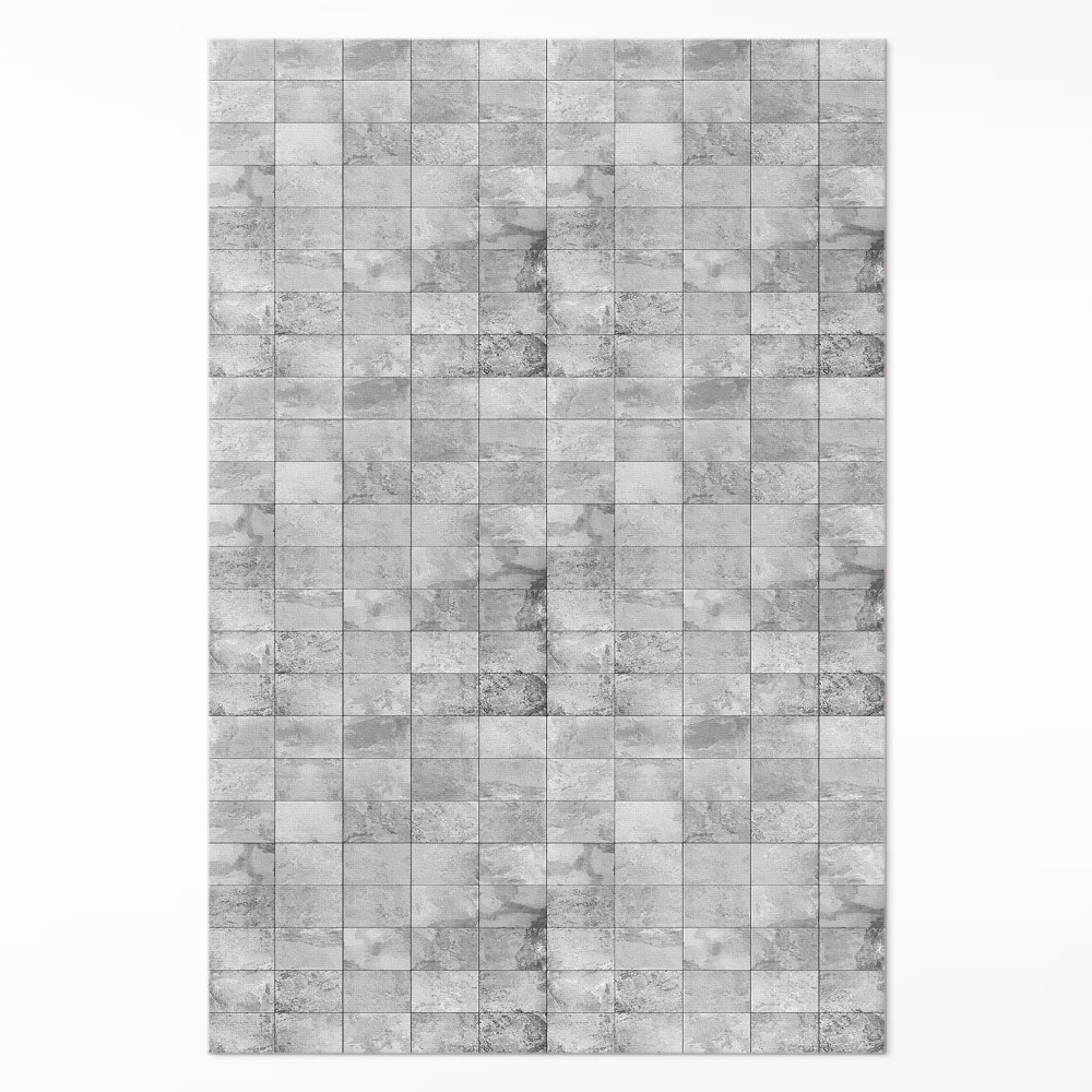 Dywan winylowy Jasne kamienne płytki industrialne kafelki