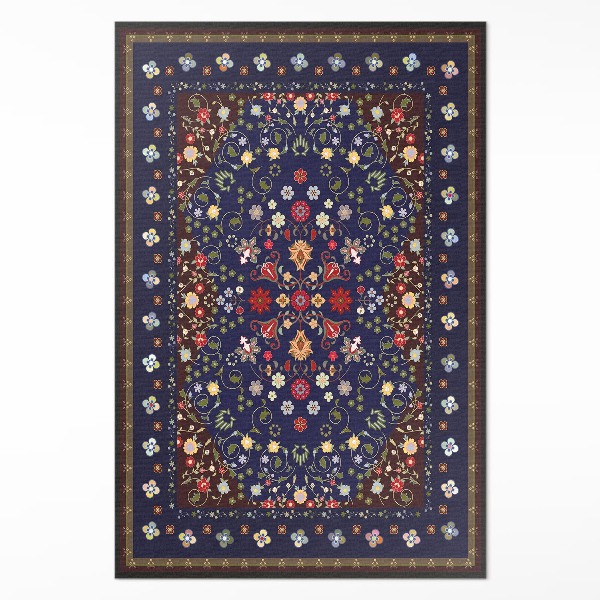 Dywan winylowy Piękne małe kwiaty motyw roślinny vintage