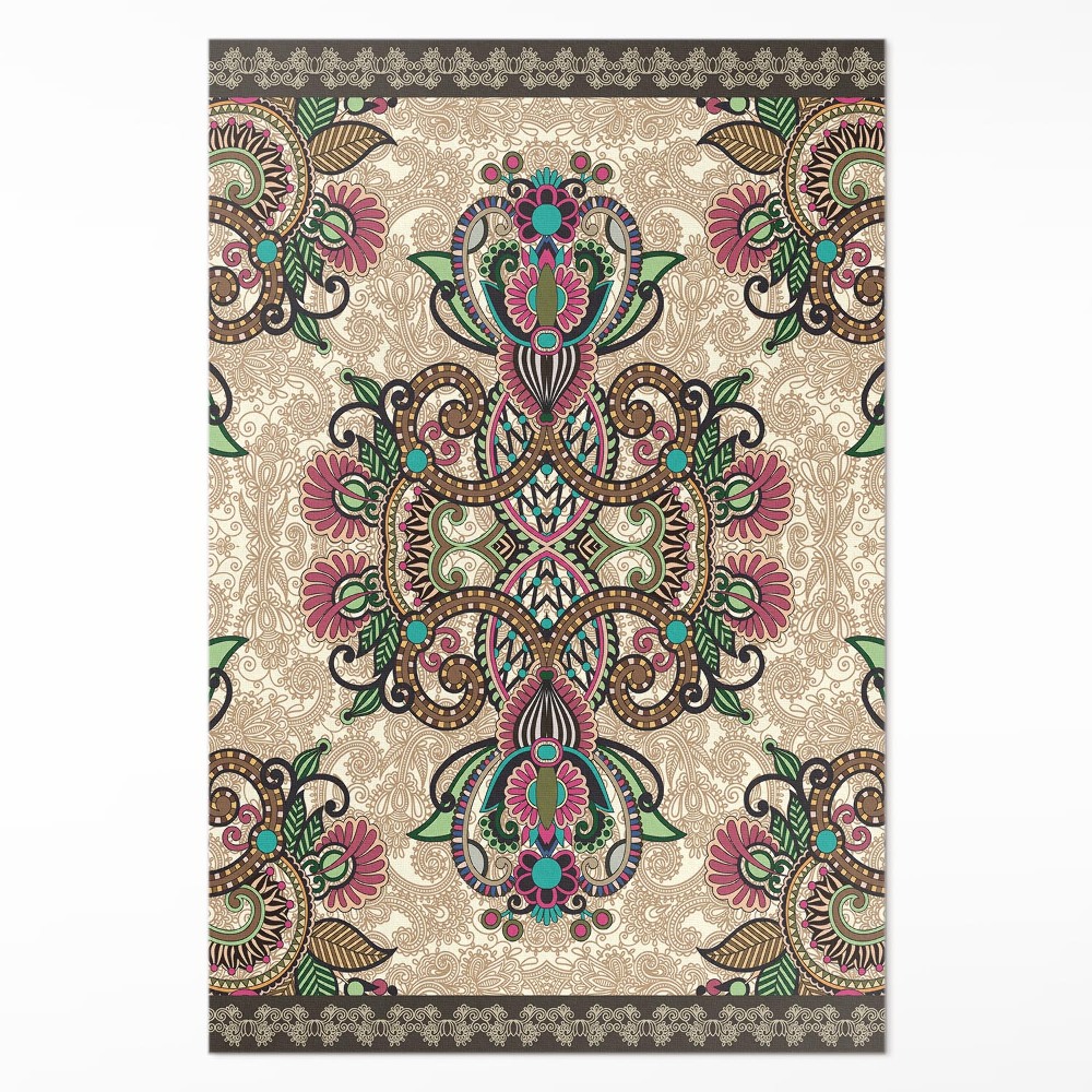 Dywan winylowy Klasyczny wschodni wzór roślinny