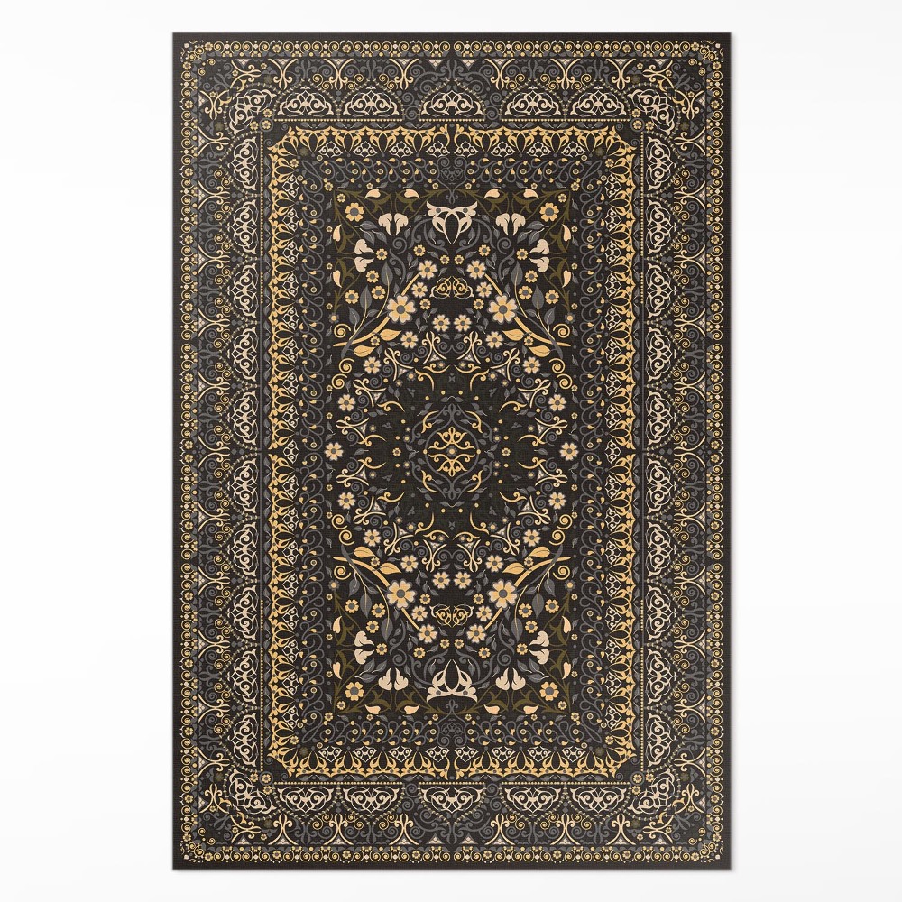 Dywan winylowy Roślinne dekoracje wzór ornamentalny