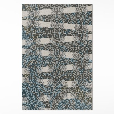 Dywan winylowy ornament i pasy styl vintage