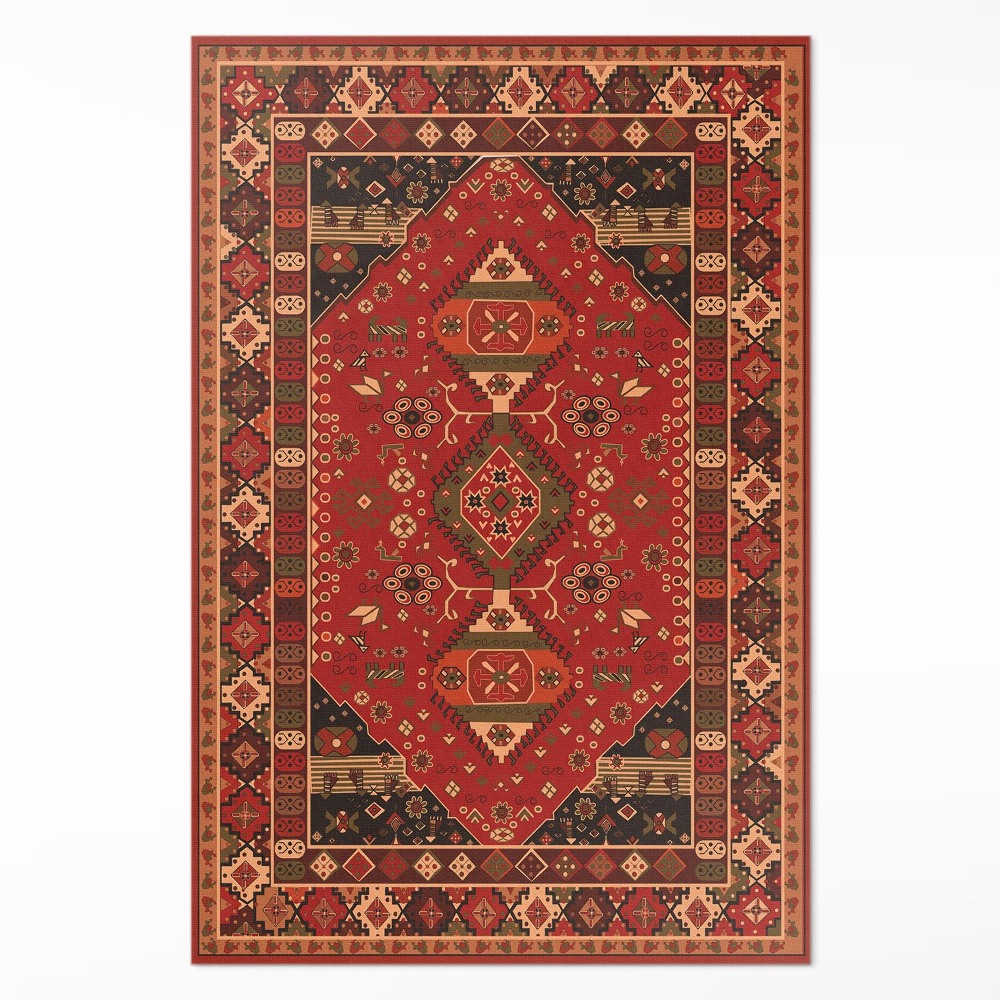 Dywan winylowy Styl antyczny motywy roślinne vintage