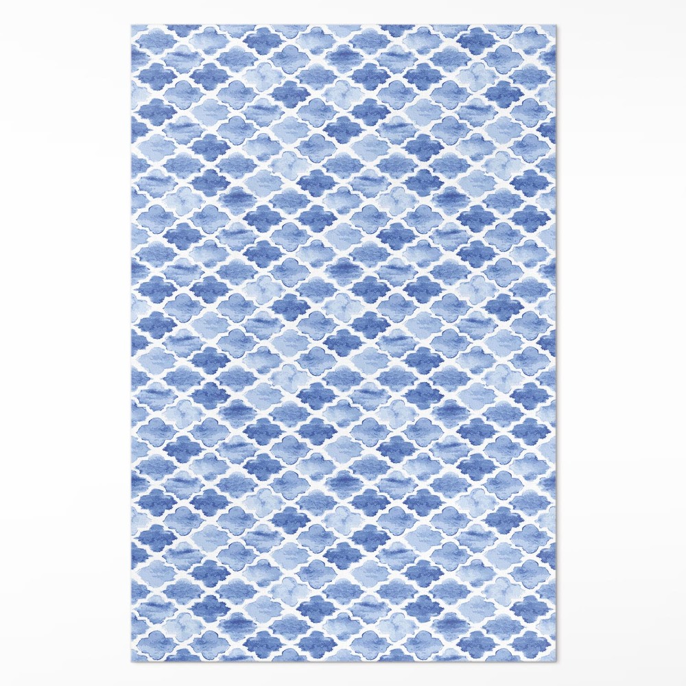 Dywan winylowy Śródziemnomorska mozaika akwarelowe płytki