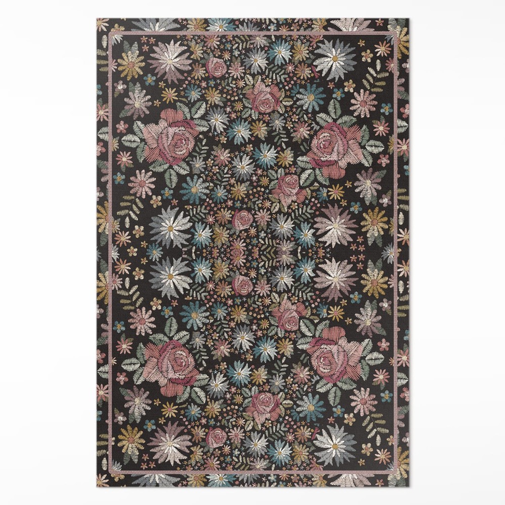 Dywan winylowy Drobne kwiaty na łące