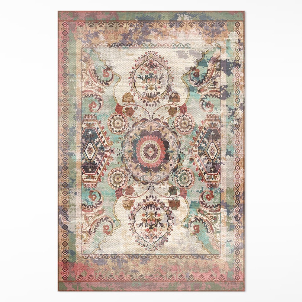 Dywan winylowy Kolorowy dekoracyjny ornament