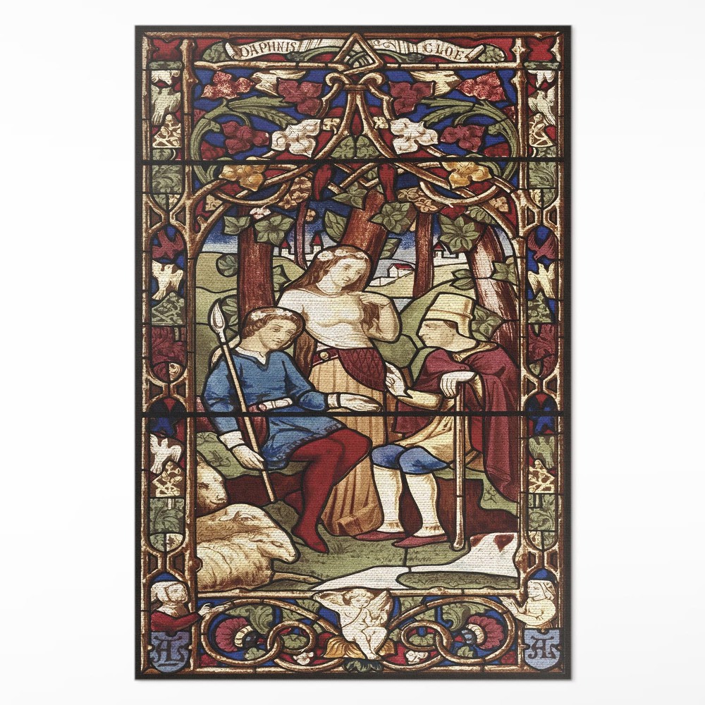 Dywan winylowy Sir Digby Wyatt imitacja witrażu gotyk