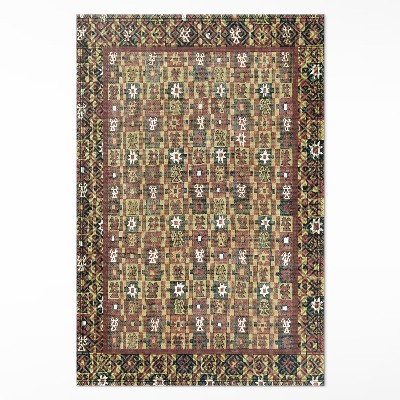 Dywan winylowy Vintage Etno kolorowa mozaika vintage