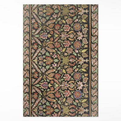 Dywan winylowy Antyczny kwiatowy wzór roślinny vintage