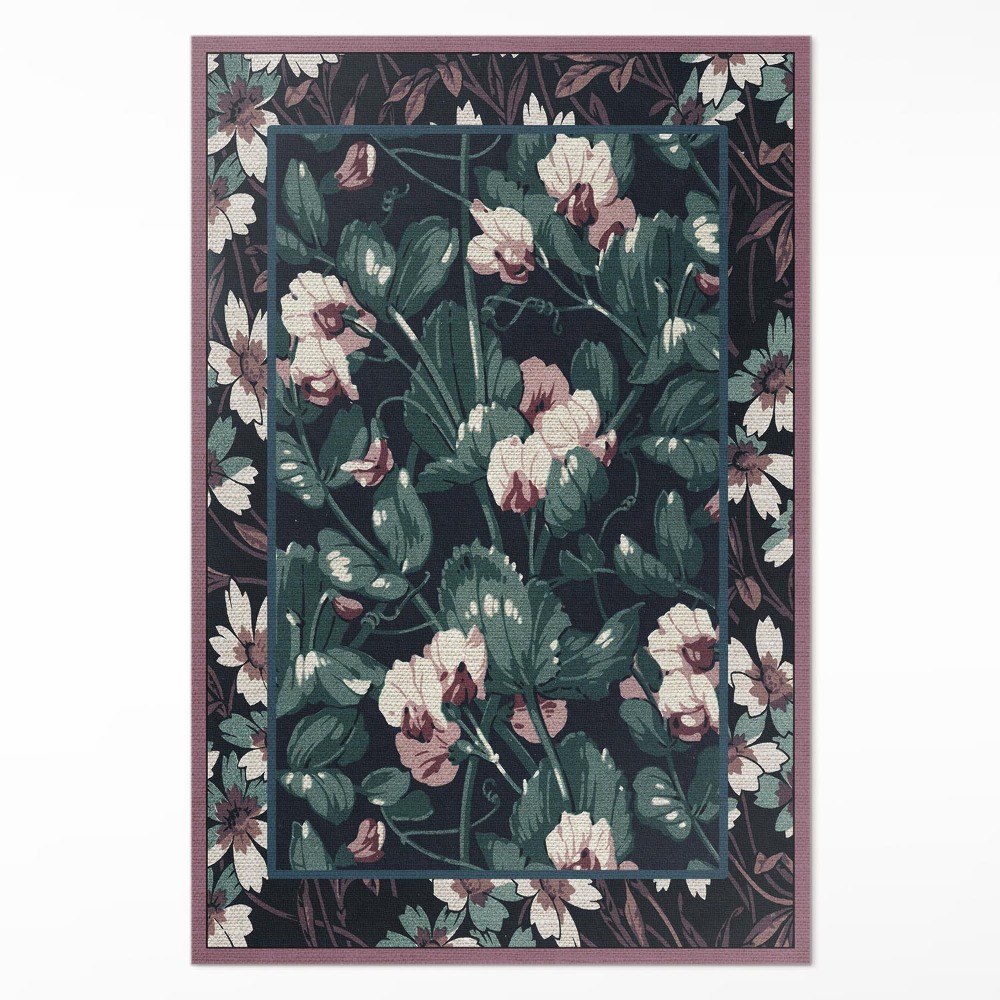 Dywan winylowy Albert Racinet wzór kwiatowy