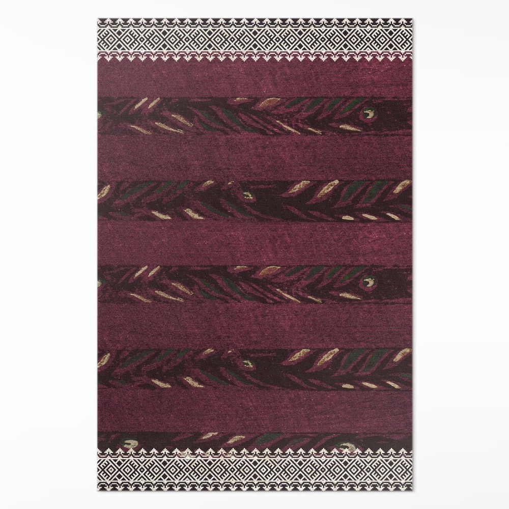 Dywan winylowy Liściaste paski Furuya Korin