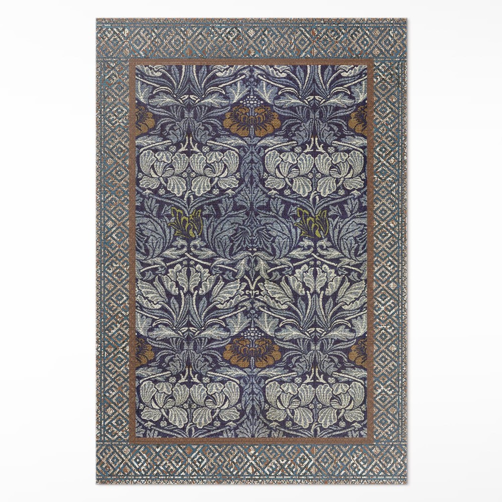 Dywan winylowy Ozdobne motywy roślinne wzór vintage