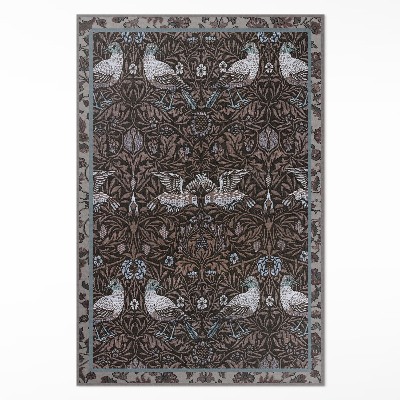Dywan winylowy Motywy ptaków i roślin ornament gotycki