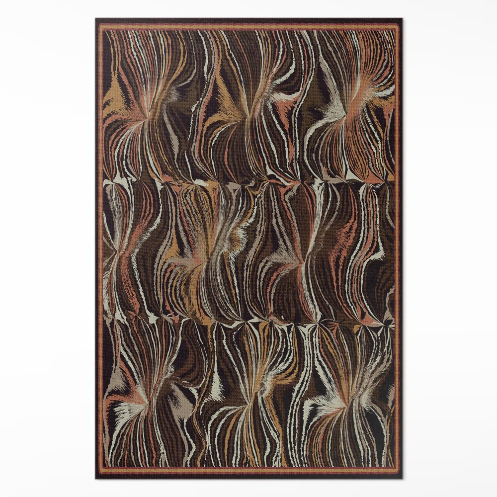 Dywan winylowy Abstrakcyjne formy imitacja tkaniny vintage