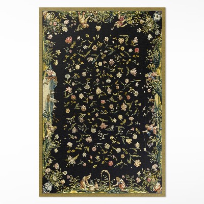 Dywan winylowy Rozsypana flora drobne kwiaty vintage