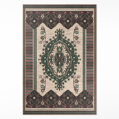 Dywan winylowy Kolorowa geometryczna zieleń